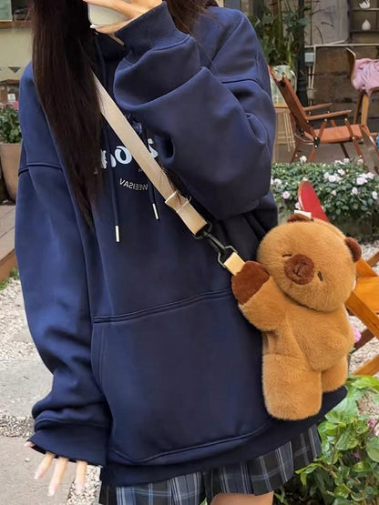 Cute Capybara Brown 21cm/30cm/45cm Plush Backpack/Crossbody