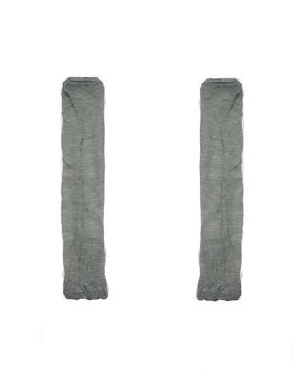 Clearance-Gray Semi-sheer Leg Sleeves