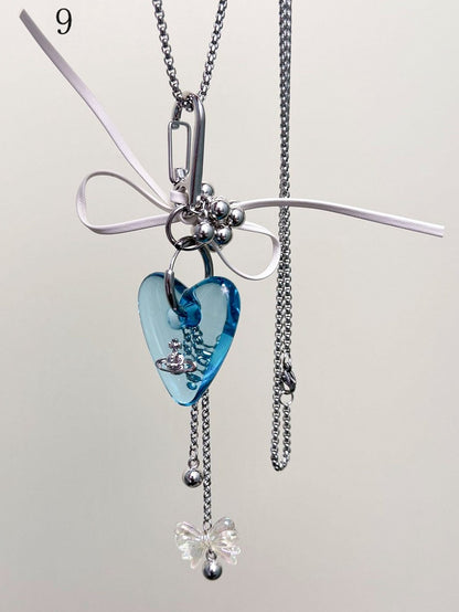 11 Options Y2K Heart Pendant Necklace