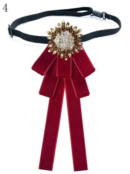 8 Options Beaded Decorated Bow Tie