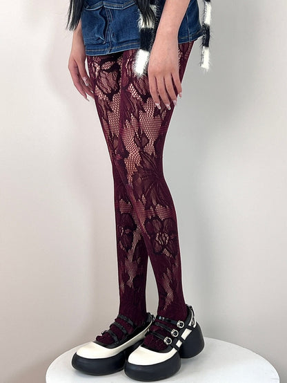 Purplr Hollow-out Design Tights