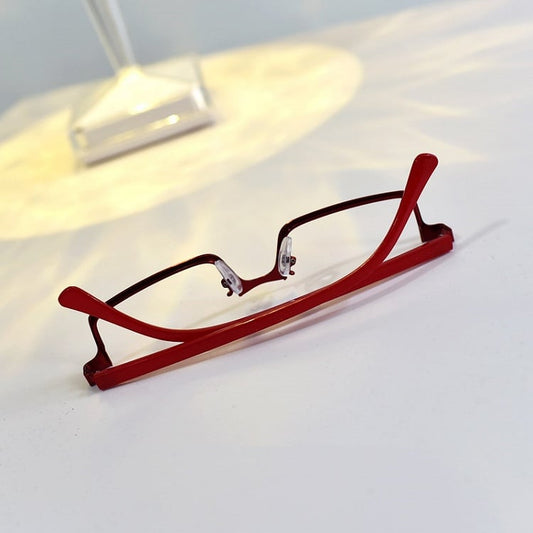 Cyberpunk Wine Red Eyeglass Frame