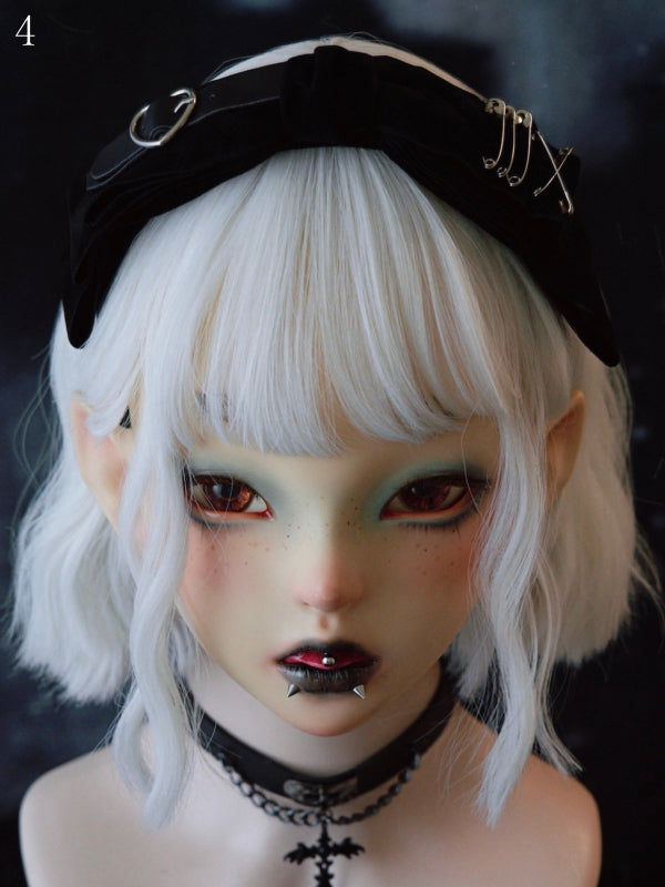 4 Options Black Gothic Buckle Decorated Bowknot KC