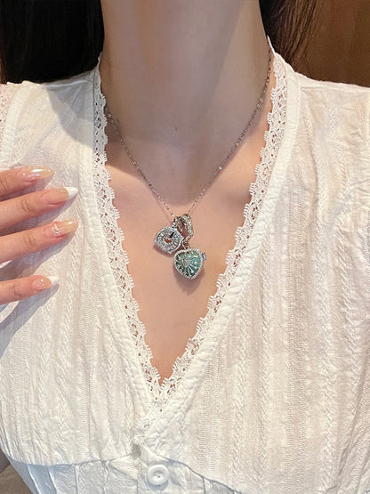 3 OptionsY2K Bittersweet Heart Pendant Necklace