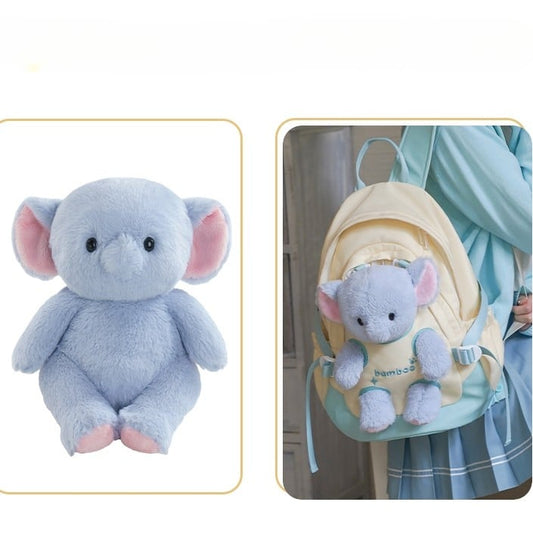 Yellow&Green Cut-out Design Backpack With 5 Options Detachable Plushie