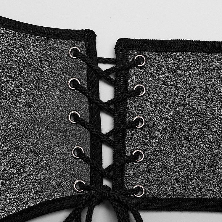 Black and Red Punk Corset