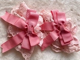 Pink Mini Hat / Wrist Cuffs