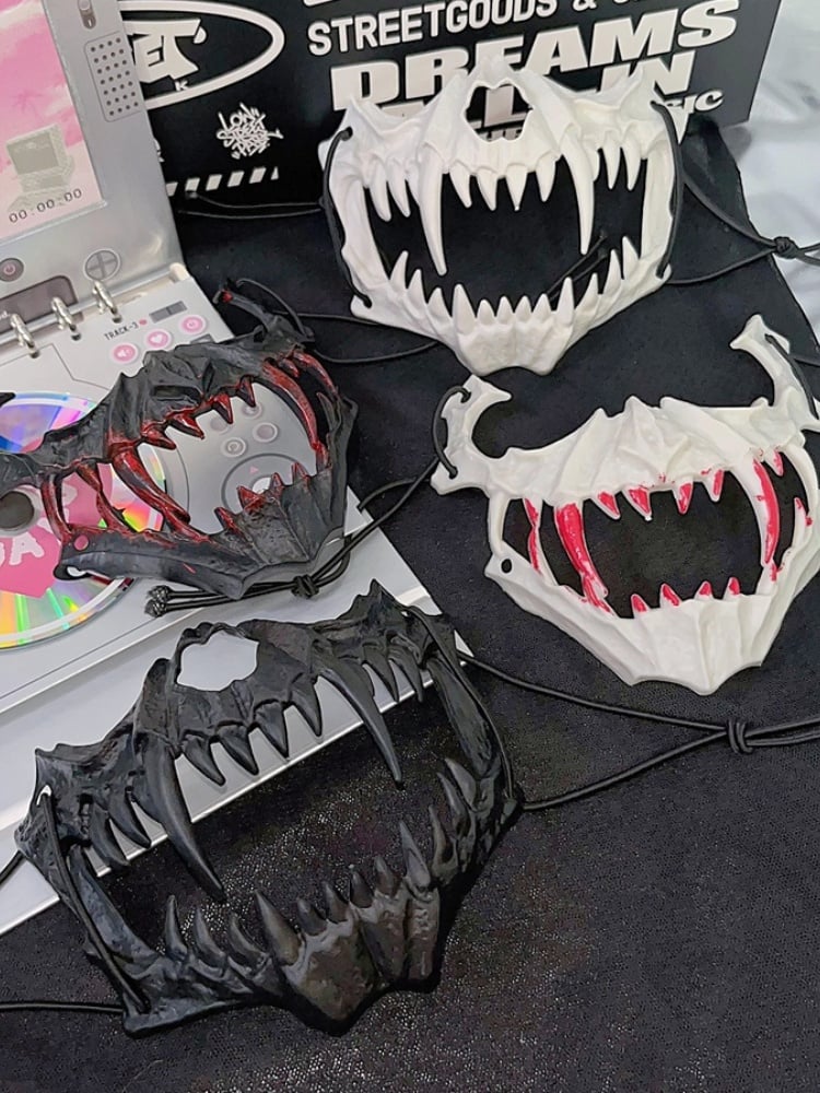 4 Colors Halloween Party Bucktooth Punk Mask