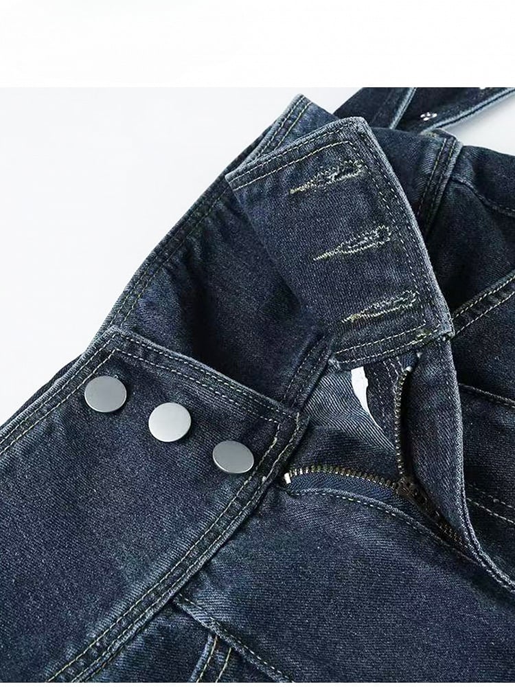 Dark Blue A-Line Skirt