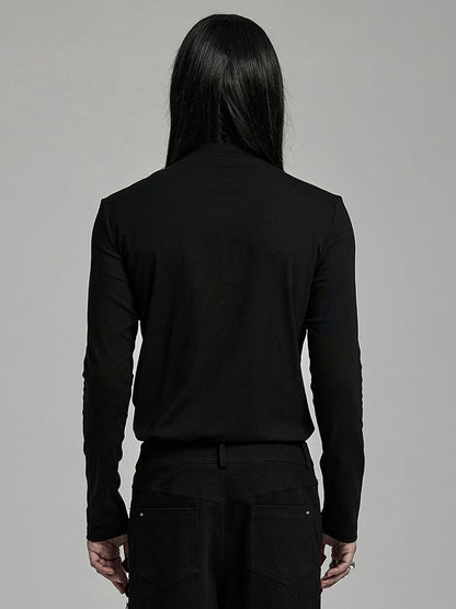 Black and Red Punk Handsome T-shirt