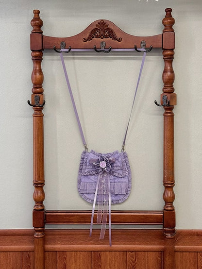 Beige / Purple / Red / Black Crossbody Bag