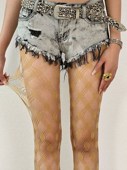 5 Color Options Punk Cut-out Design Tights