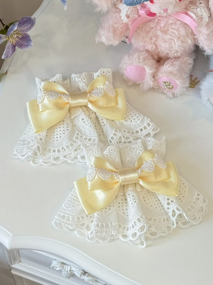 8 Color Options Strawberry Design Bowknot Wrist Cuffs