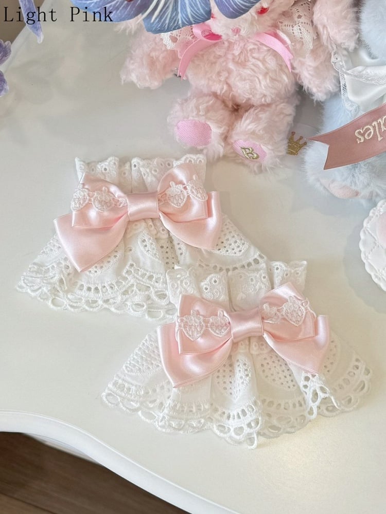 8 Color Options Strawberry Design Bowknot Wrist Cuffs