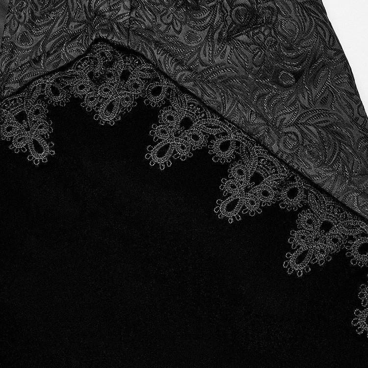 Black Gothic Gorgeous Countenance Long Coat