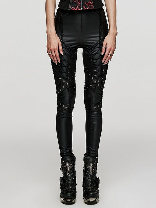 Black Punk Slim Fit Pants