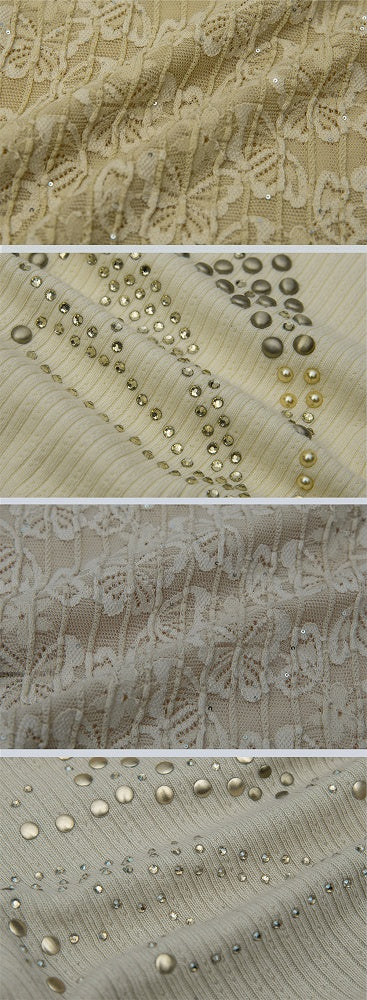 Floral Design Light Yellow Butterfly Jacquard Top