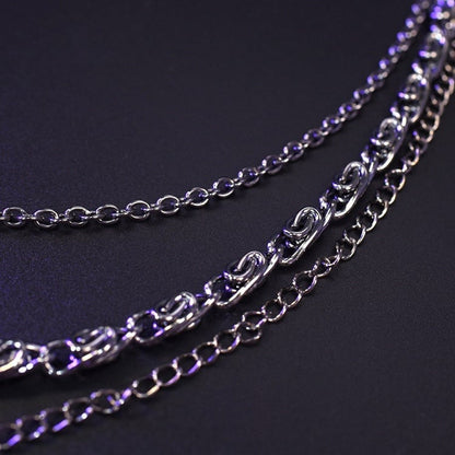 Black Waist Chain + Black Star Details Waist Belt