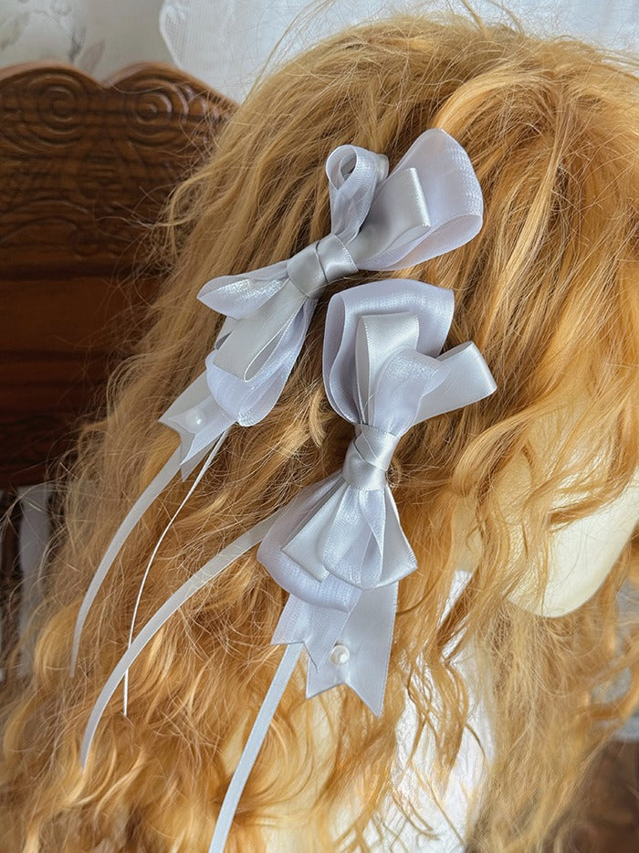 Champagne / Silver / Black&Gold Bowknot Hairclip