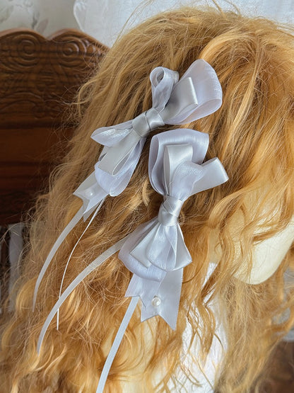 Champagne / Silver / Black&Gold Bowknot Hairclip