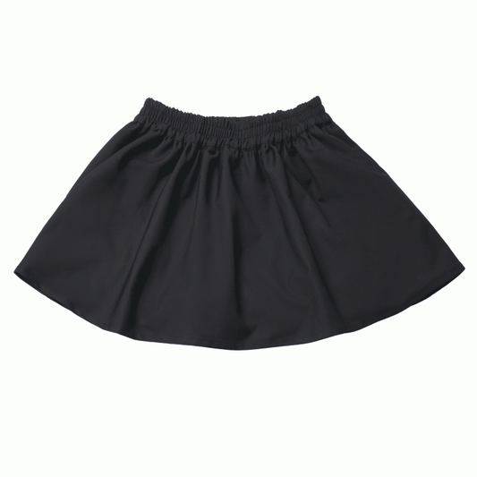 Black Elastic Waist Skirt