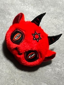 Red Devil Gothic Brooch