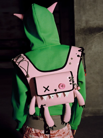 3 Color Options Bunny Monster Backpack