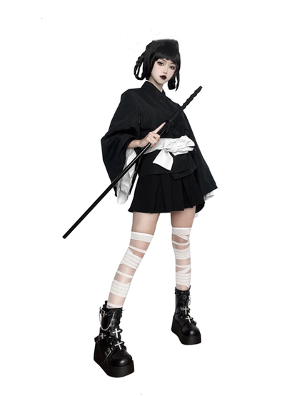 Crosses Black Gothic Platform Boots Spike Studs Punk Boots