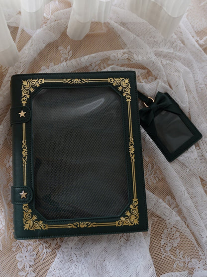 Magic Book Ita Crossbody Bag Black/Blue/Red/Pink/Yellow/Green/Purple 8 Color Options Itabag