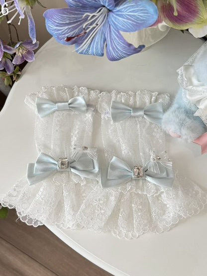 8 Options Bowknot Details Lace Wrist Cuffs