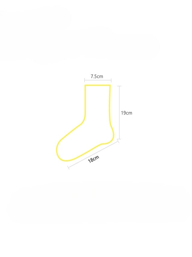 White/Black Polka-dot Pattern Bowknot Details Calf Socks