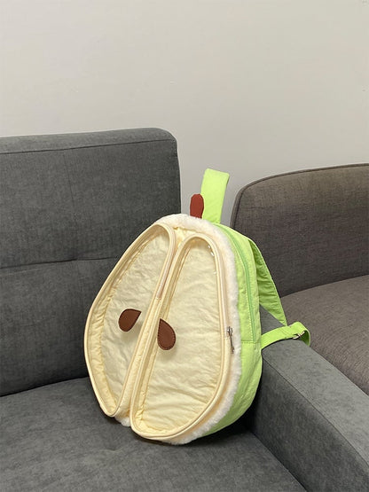 Green&White Cute Pear-shaped Backpack Ita Bag