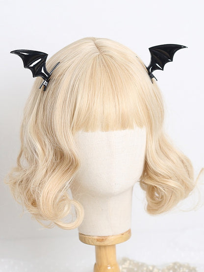 4 Colors A Pair of Gothic Lolita Polished Bat Wing Hairclips