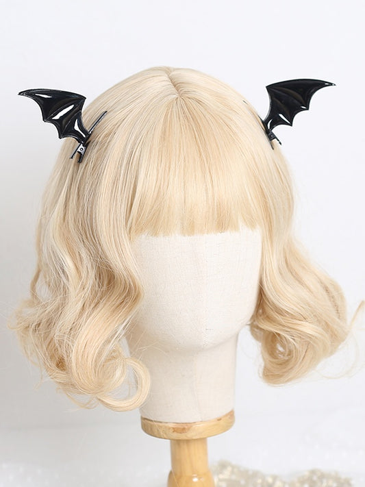 4 Colors A Pair of Gothic Lolita Polished Bat Wing Hairclips