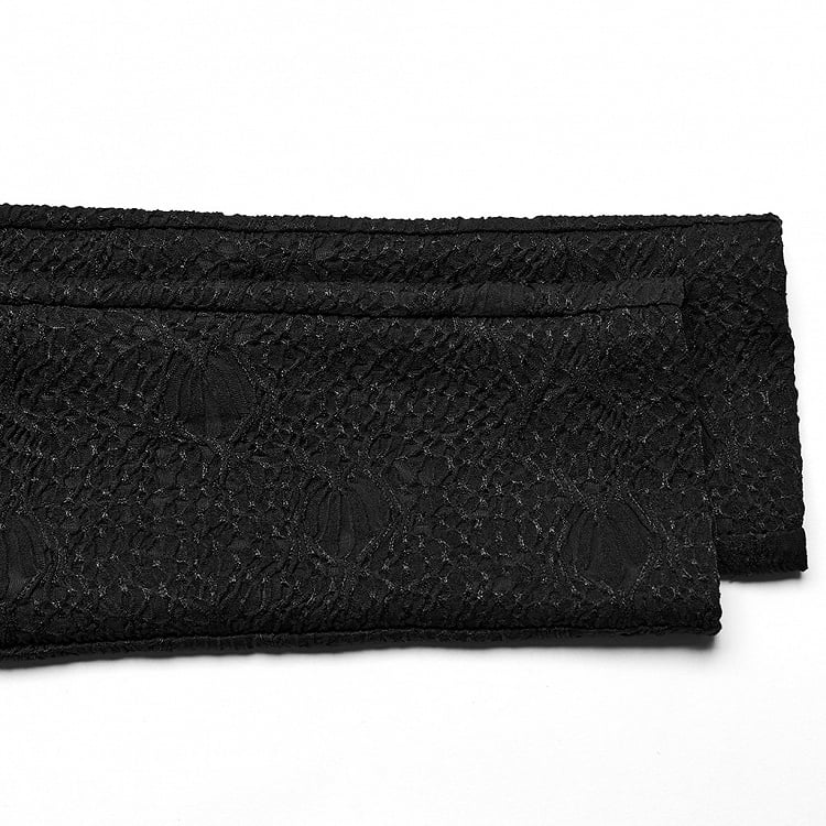 Black Goth Texture Leggings