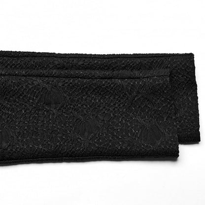 Black Goth Texture Leggings