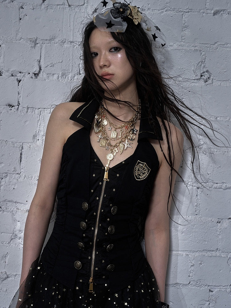 6 Options Punk Cross Charm Necklace/Waist Chain