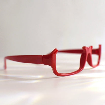 Red Cyberpunk Semi-rimless Glasses Lensless Eyeglasses Frame