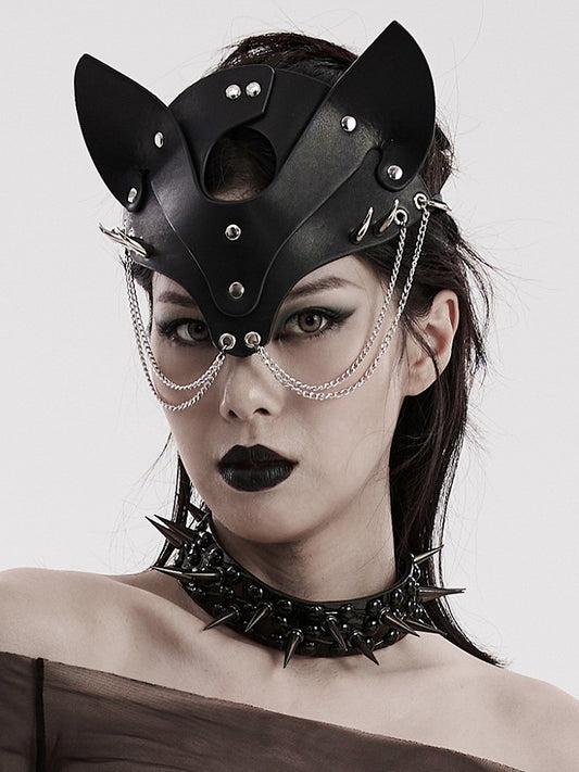 Black Punk Fox Mask