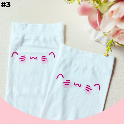 6 Options White Sweet Over Knee Stockings