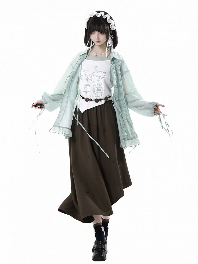 Brown Bohemian Waist Belt