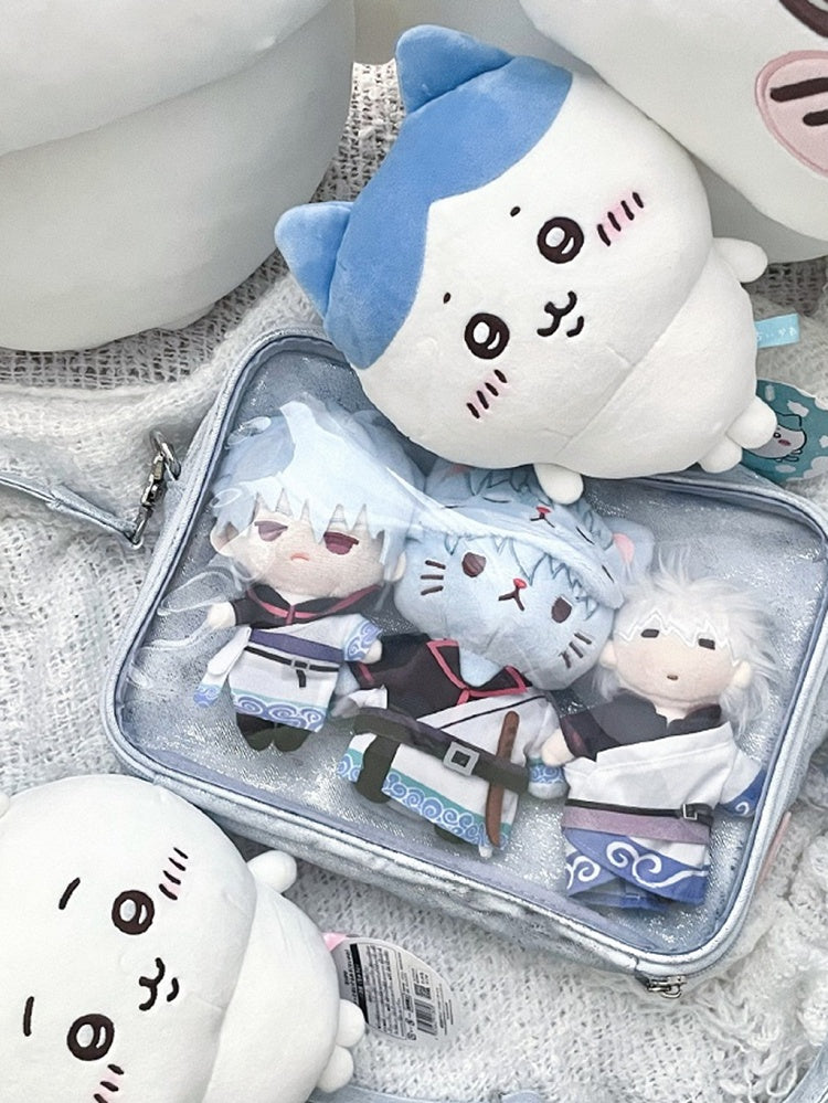 Light Blue PU Ita Crossbody Bag