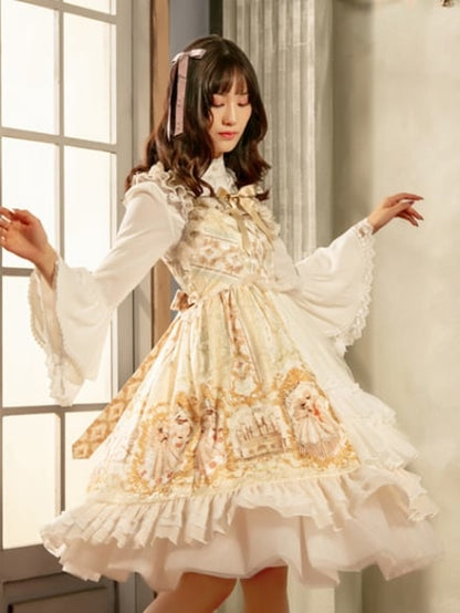 White 60cm Three Layers A-line Petticoat