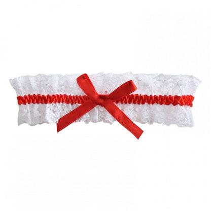 Black/Red Bowknot Punk Gothic Lace Garter