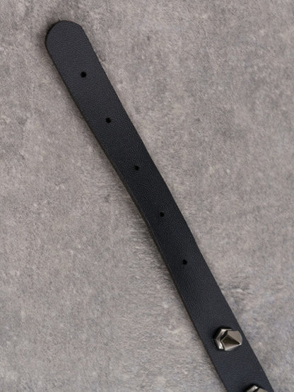 Black Gothic Cross Pendant Studs Design Choker