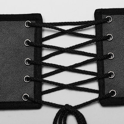 Black and Red Punk Corset