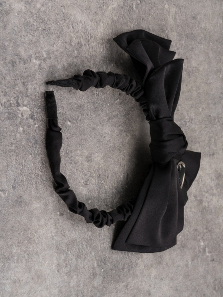 4 Options Black Gothic Buckle Decorated Bowknot KC