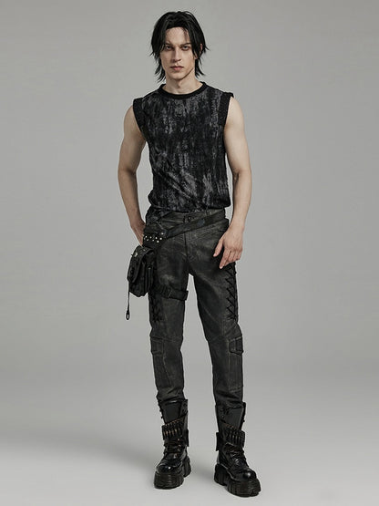 Black and Gray Goth Daily Tank Top