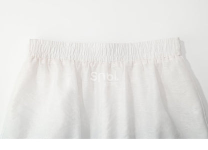 Floral Print Gradient Blue Chiffon Wide Leg Pants