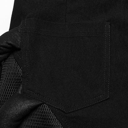 Black Punk Techwear Trousers